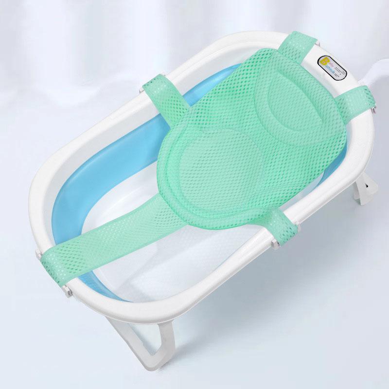 

Adjustable Bathtub Pillow Cushion Infant Bath Net Shower Cradle Essentials