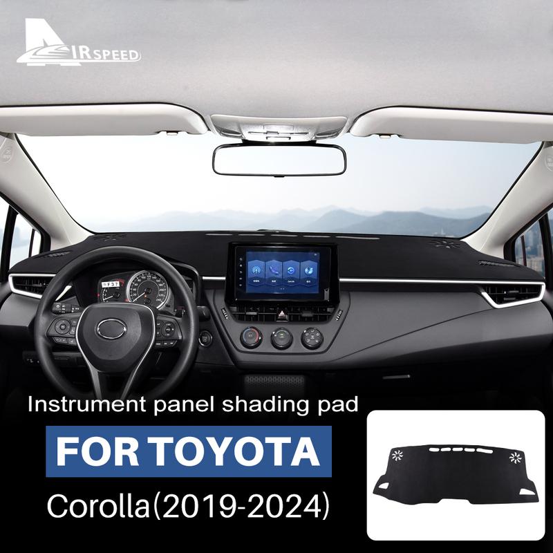 Top Flannel Dashboard Cover Pad For Toyota Corolla E210      2024 Hybrid Anti-UV Dash SunShade Mat Non-slip