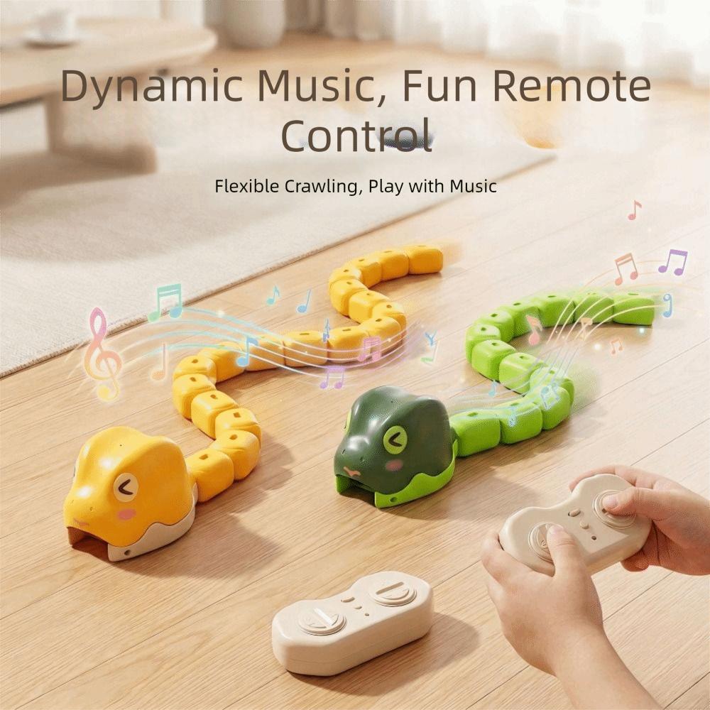 Interactive RC Snake Car Toy Magnetic Greedy Snake Car Remote Control Car Tabletop Game