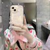Case For Vivo V60 V40 V50 Lite Y31 5G Y33S Y21S Y28 4G Y17S Y04 Y03 Y29S Y28S Y18 Y400 Pink Bowknot Wrist Chain Cover