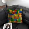 Blocchi da Costruzione Cuscino Decorativo Copricuscino Lino Naturale Tessuto Biologico Stampa Double-Sided Divano Decorazione Casa Federa Regalo