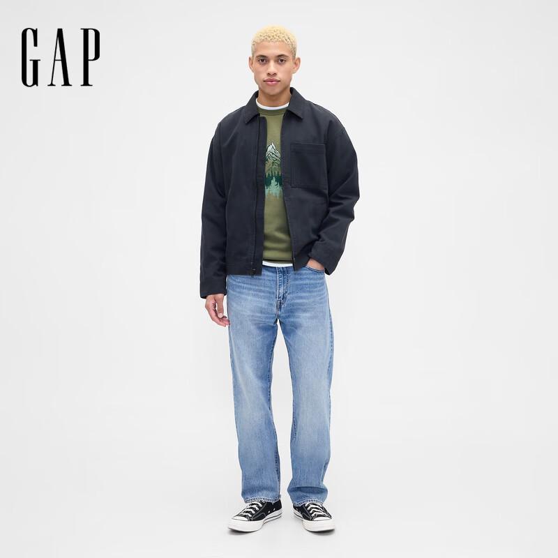 

Gap Unisex Print Logo Fleece Crewneck Sweatshirt M (US) / L (Asia)