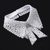 Black White False Collar Lace Floral Decoration Collar Fashion Fake Collar  Women Girls