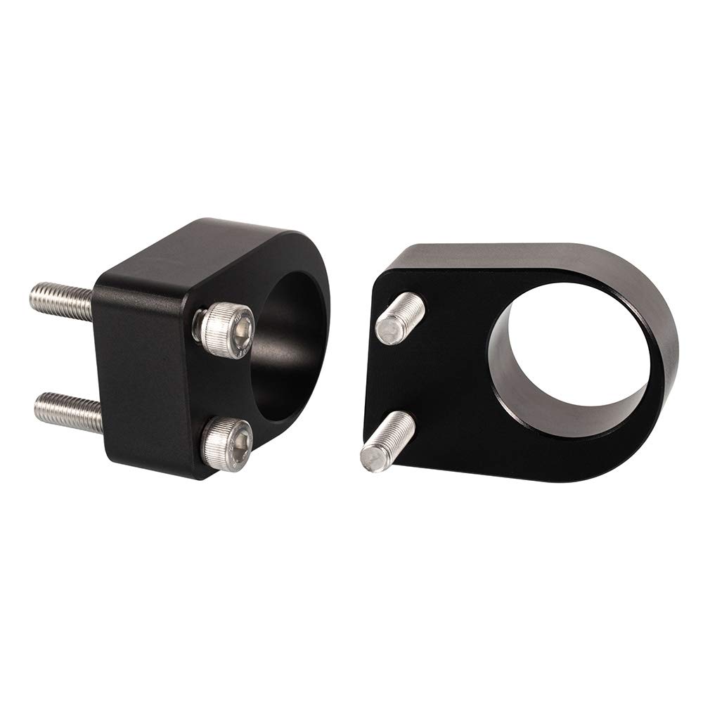 Motorcycle Handlebar Riser Relocation Adapter Aluminum Mount Extension Kit for Ninja 300 2013-2019 (Black)