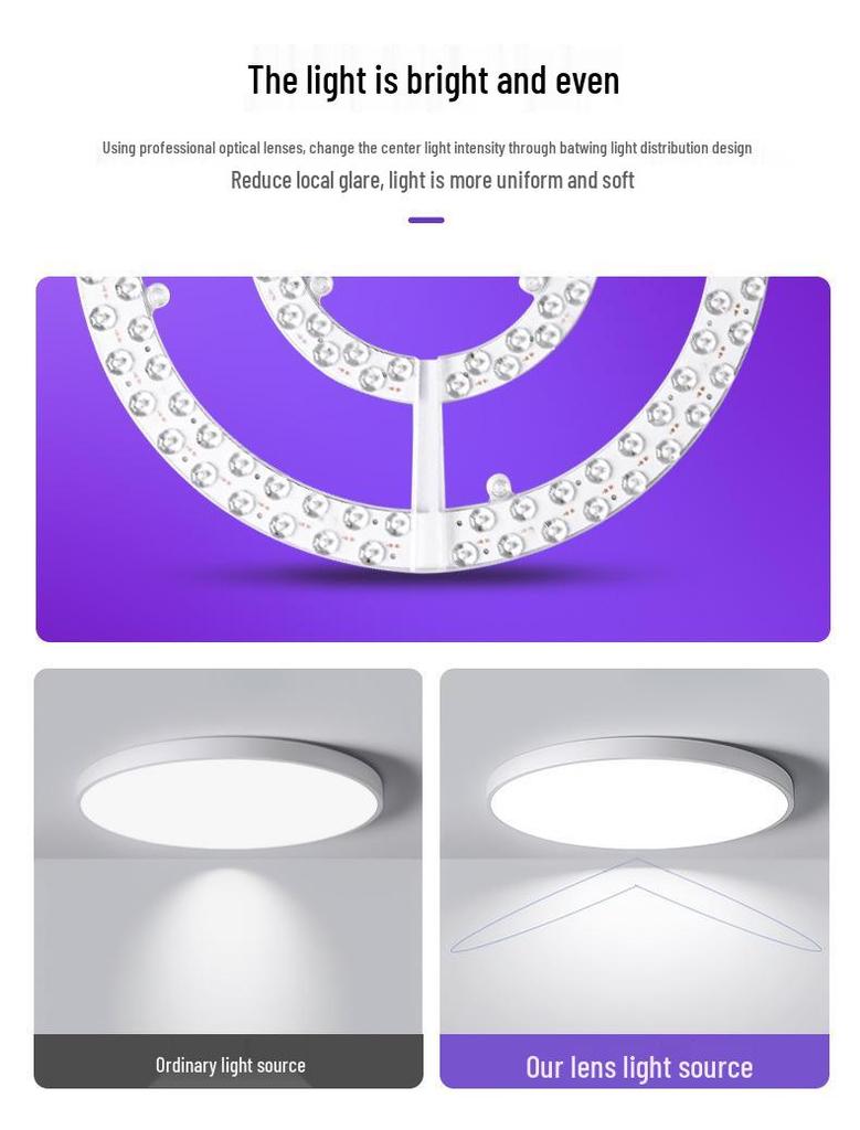 LED Magnetic Ceiling Light Panel - Energy-Saving, High Brightness, Constant Current SMD Replacement Module