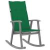 Day and Night - Day and Night Rocking Chair with Cushions Solid Gray Acacia Wood