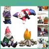 Unique Miniature Naughty Gnome Figurines For Delightful Garden Decorations And Gifts