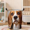 1pc, Beagle Dog Laundry Basket, Cute Pet Foldable Clothes Storage Bucket for Room Bathroom Bedroom Decor, Organizer Bins Gifts, Laundry Baskets