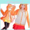 Adorable Himouto! Umaru-chan Doma Hoodie Cosplay Costume Jacket And Skirt Set Outfit