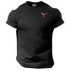 Stierkopf T-Shirt Tasche Fitnesskleidung Bodybuilding Training Workout Übung Oberteil