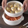Microwave Steamer Basket Microwave Steamer Basket with Lid and Tray Multifunctional Microwave Heating Insulated Steamer Utensil