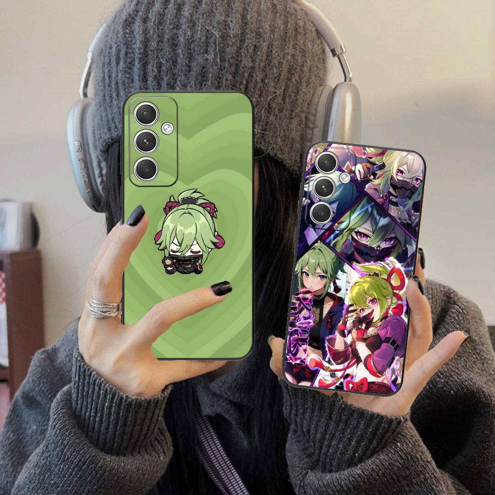 Game GI Kuki Shinobu Mobile Phone Case for Samsung Galaxy S26 S25 S24 S23 S22 S21 S20 Note20 Plus FE Ultra Colorful Cover Luxury