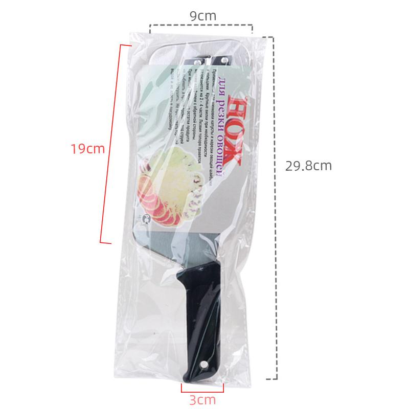 

Нож для нарезки овощей из нержавеющей стали, двойное лезвие с 2 ломтиками, кухонный нож для нарезки рыбьей чешуи, нож для нарезки капусты чёрный