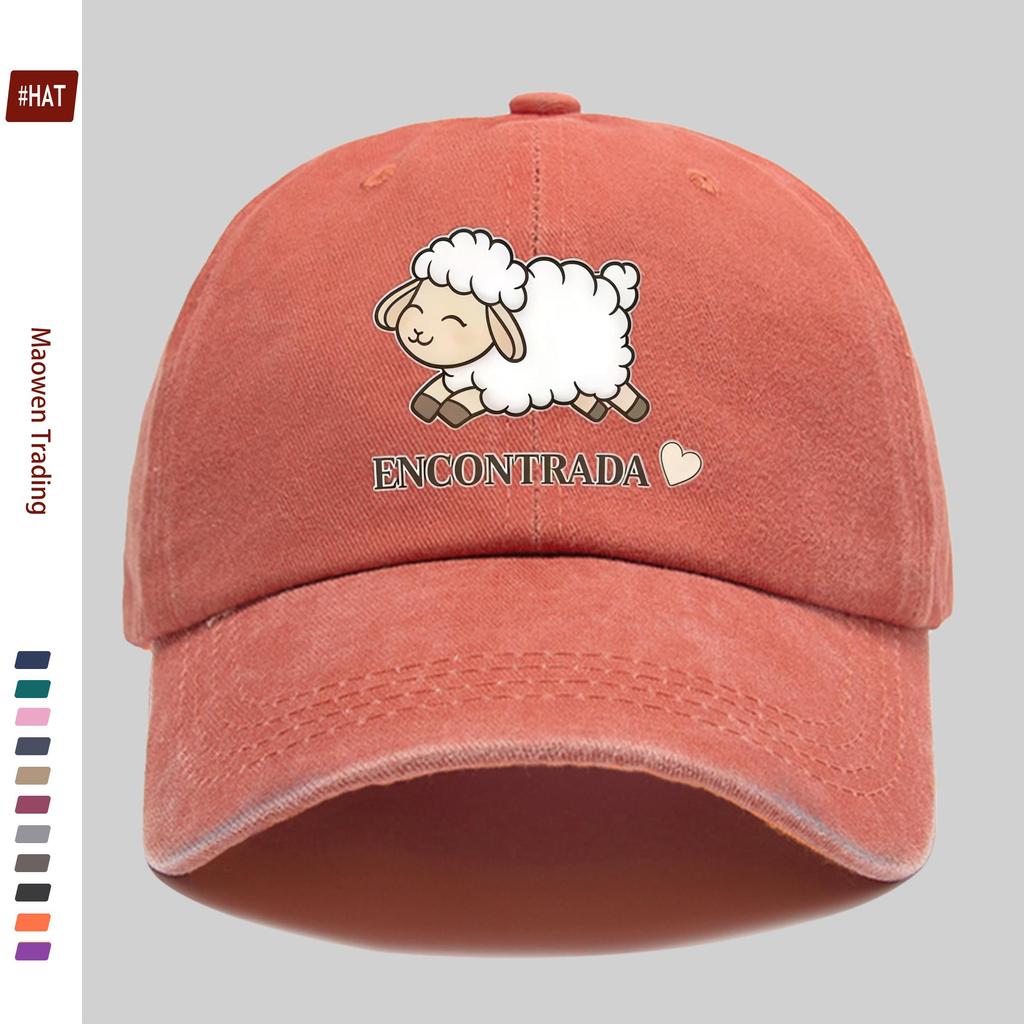 pc Cute Mianyang Printed Baseball Cap Unisex Design Sun Hat Multicolor Available Papa Cap Comfortable Lightweight Sun Hat Washa