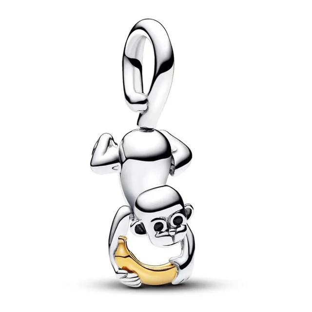 Autumnwinter New Copper Cute Dog Cat Monkey Little Rabbit Charm Pendant Beads Fit For Bracelets Necklaces Diy Fine Jewelry