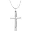 Bnineteenteam Drum Tuning Key Necklace Drum Tuning Wrench Cross Crucifix Drum Key Chain Necklace Silver with A Long Chain Necklace Playing