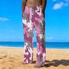 Herren Lockere Lässige Einfarbige Hose Camouflage Muster Gerade Hose