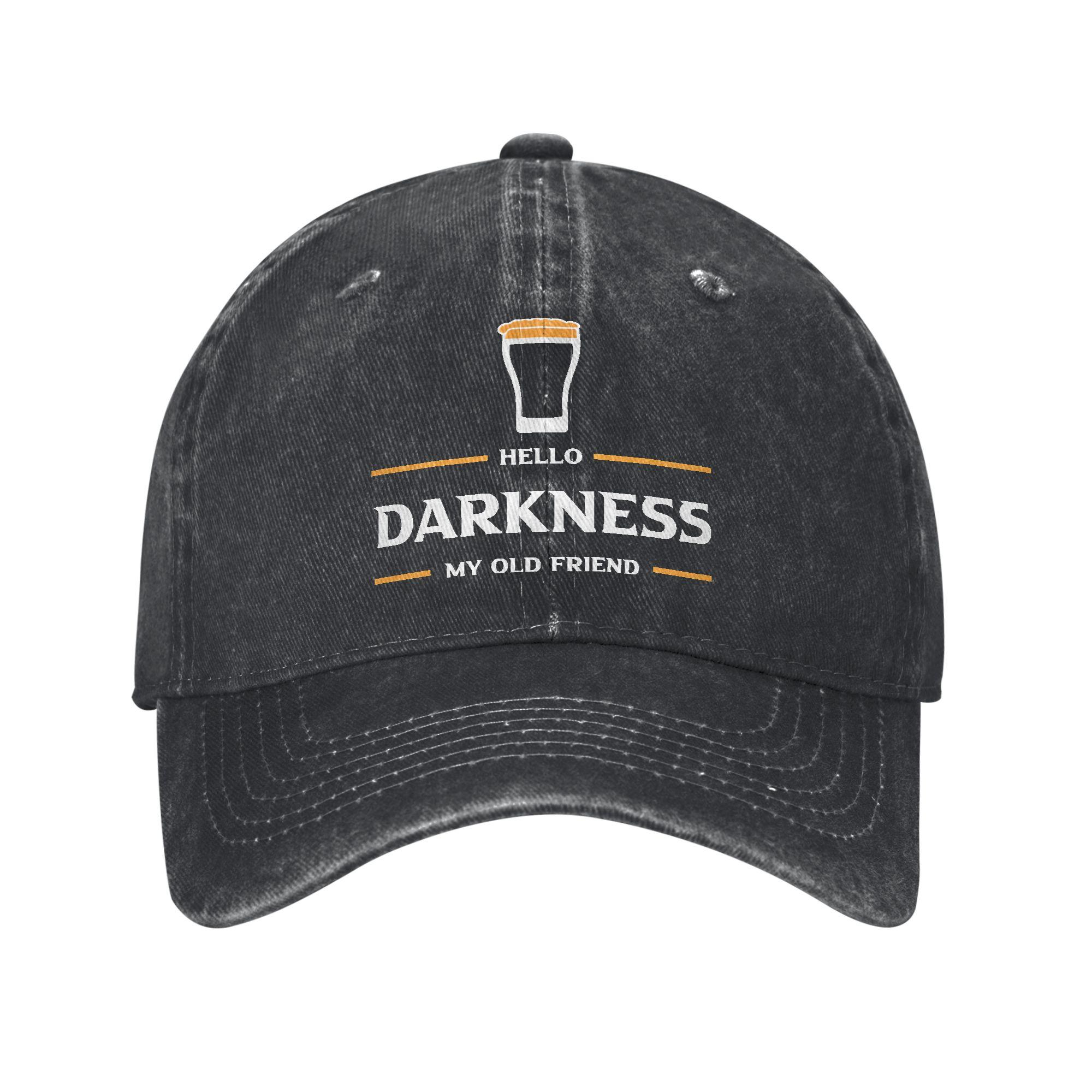 

Hello Darkness My Old Friend Casual Baseball Cap Summer Trucker Hat Hot Sale Fishing Snapback Cap Men Streetwear Baseball Caps One Size