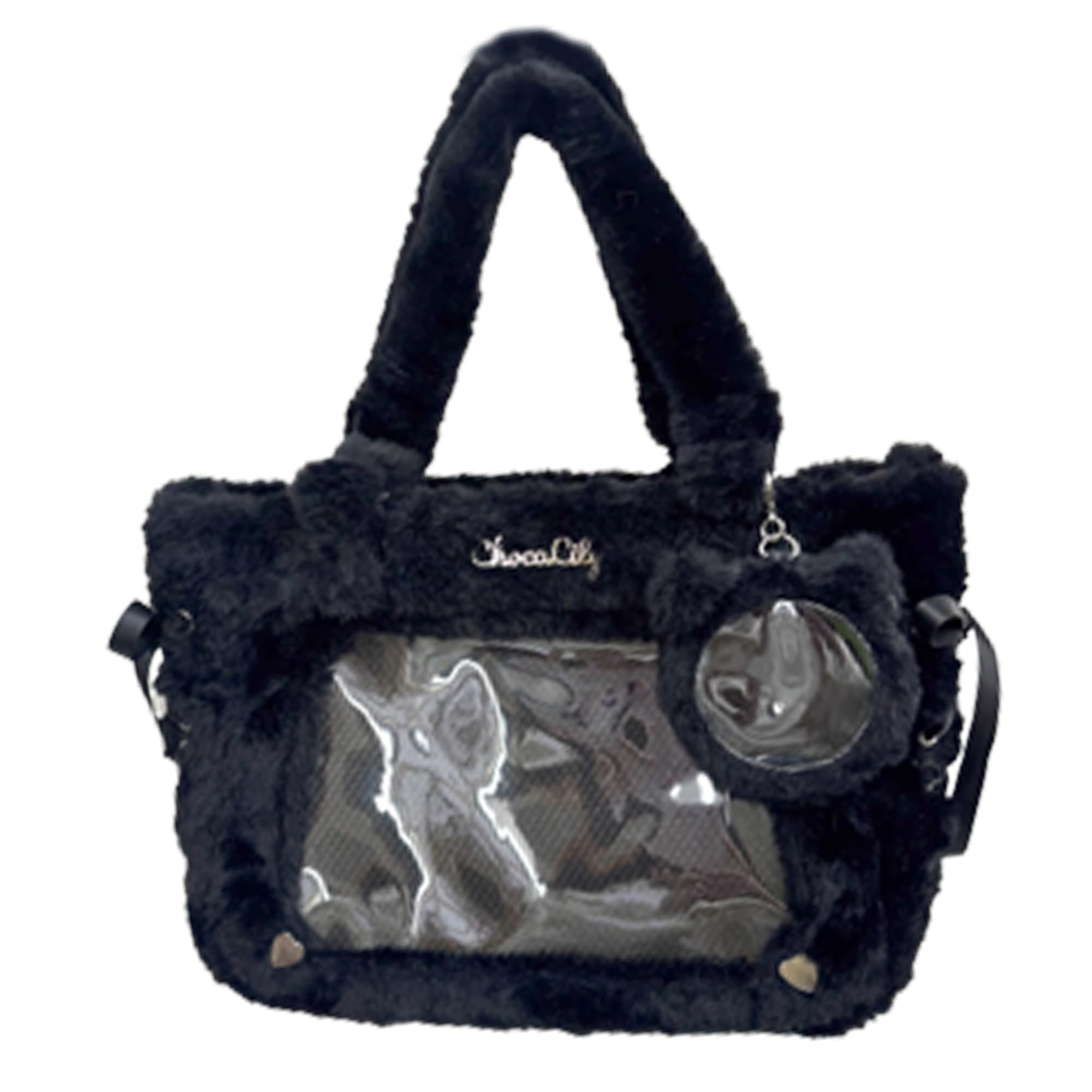 

Fur Ita Bag with Cat Ear Badge [Choco Lily] Case/Black [Used] чорний