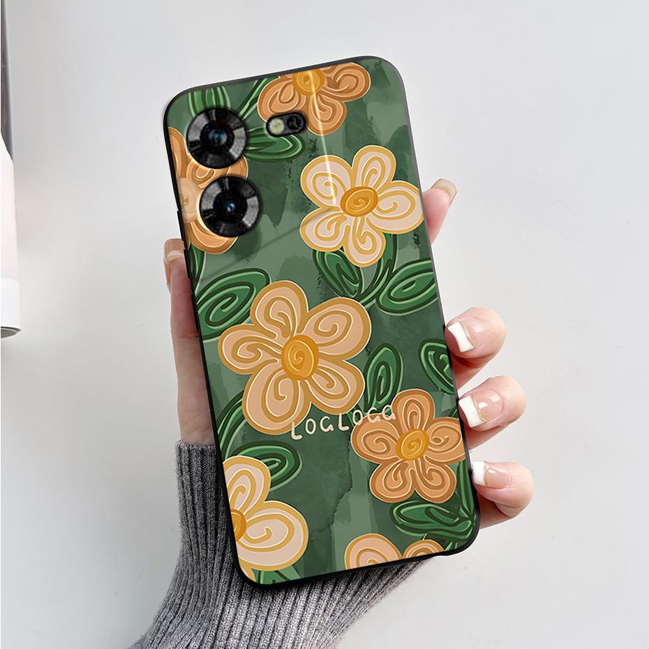 For Tecno Pova 5 Case LH7n Silicone Phone Case Stylish Pattern Slim Soft Black Funda Cover For Tecno Pova 5 4G 2023 Pova5 Capa