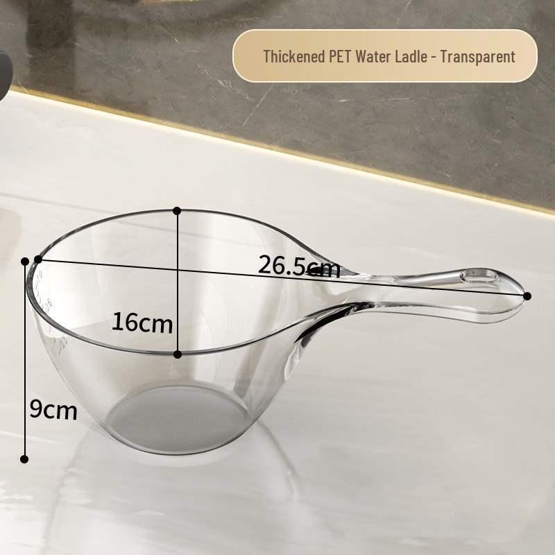 Thickened Long-Handle Plastic Water and Soup Ladle for Kitchen and Children s Hair Washing