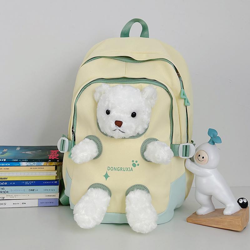 

Высокая ценность, свежий и милый, рюкзак с девочкой-медвежонком, рюкзак большой вместимости для учеников начальной и средней школы