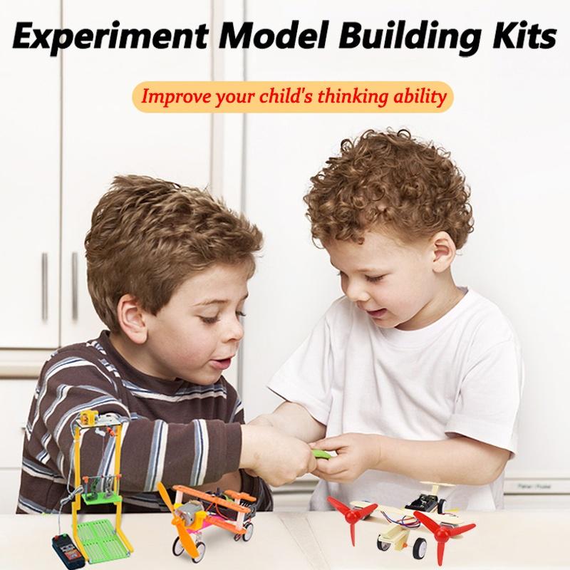 Wind Power Electric Racing Science Physics Experiment Toys for Kids Teens Handmade Assembling Educational Toy Gifts