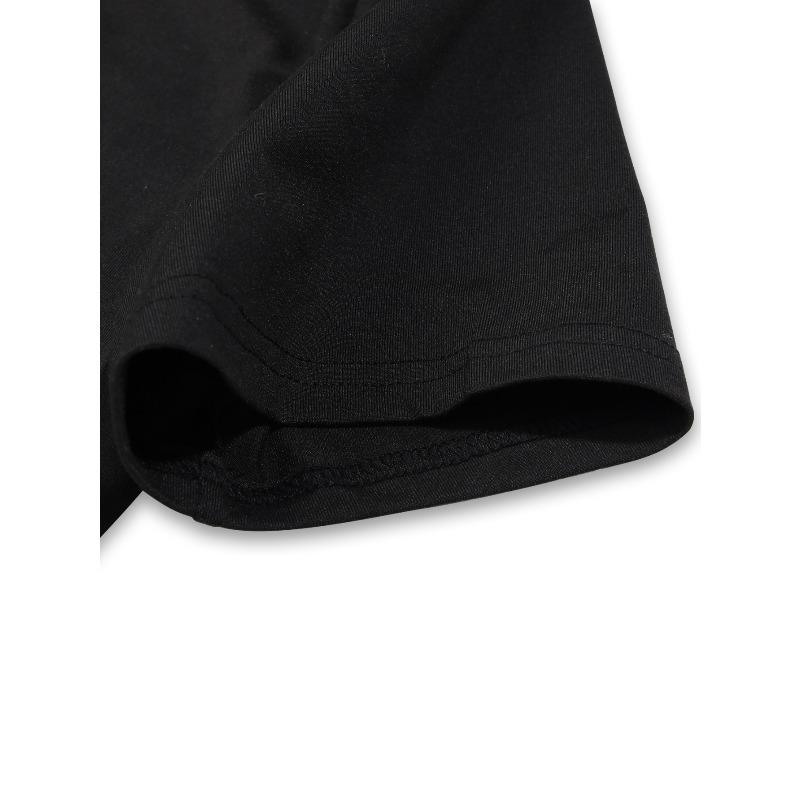 European Sizes Versatile Men'S T-shirt | Easy and Fashionable Music and Artistic Style Trendy Print Tee for All Seasons