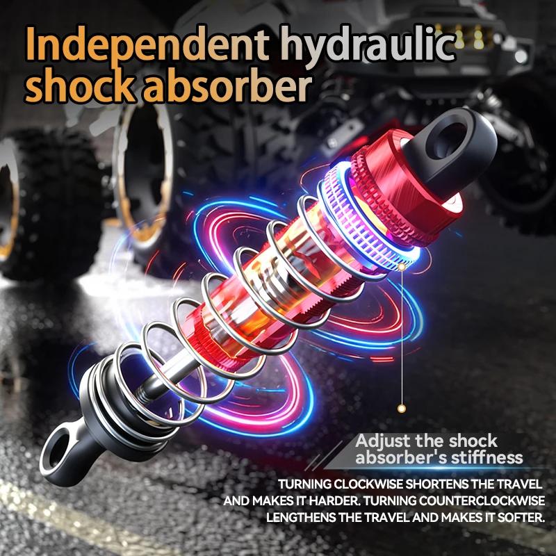 AAYB1 SG110 PRO 1:10 RC Car 2.4G 4WD High-Speed With Light Large Electric Remote Control Crawler 4x4 Off-Road Vehicle Toy For Kid Gift