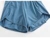 Bañador de dos piezas para mujer con manga larga, cremallera y almohadillas en el pecho – Traje de protección solar para surf y buceo