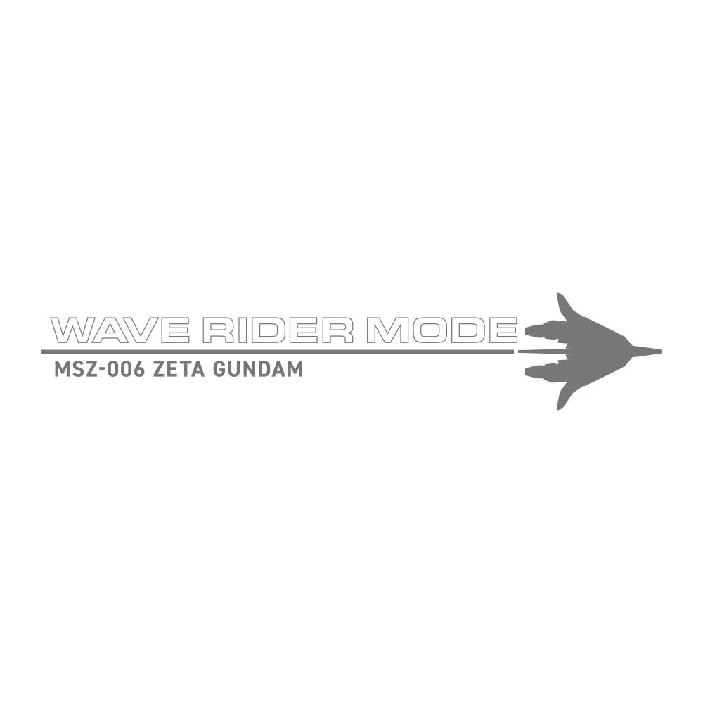 COSPA Mobile Suit Z Gundam Original Waverider T-Shirt, White, Size M