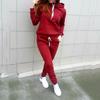 Elegant Women's Fashion Tracksuit Ensemble Luxury Hoodies Sweatshirt And Pant Set