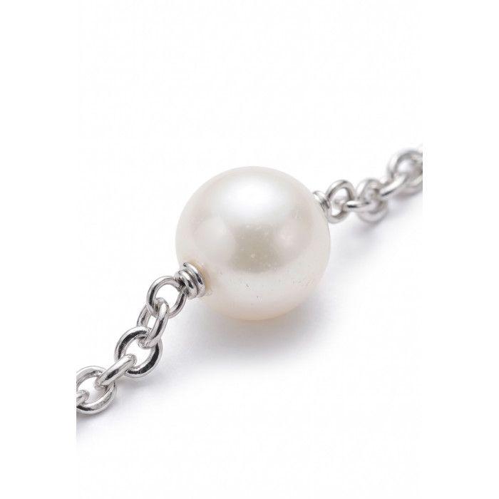 Bracelet - Pearls &amp; Colors - 3 Perles de Culture d'Eau Douce 9-10 mm - Argent 925 - Multicolore - 18 cm