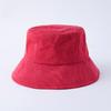 New Design Customized 3D Embroidery Logo Solid Color Double Sided Hip Hop Men'S Women'S Bucket Hat Wide Brim