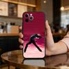 4A Jump L-Legend Soft Silicone Black Cover,Phone Case For iPhone 17,16,15,14,13,12,11 Plus,Pro Max,XS
