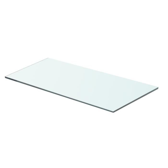 VidaXL Panneaux d'étagère 2 pcs Verre Transparent 60x25 cm