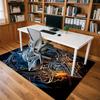 1pc Wolf Armor Themed Rug for Home Decor, Non-slip Office Carpet, Chair Mat, Outdoor Mat, Christmas and Halloween Gifts-0731035