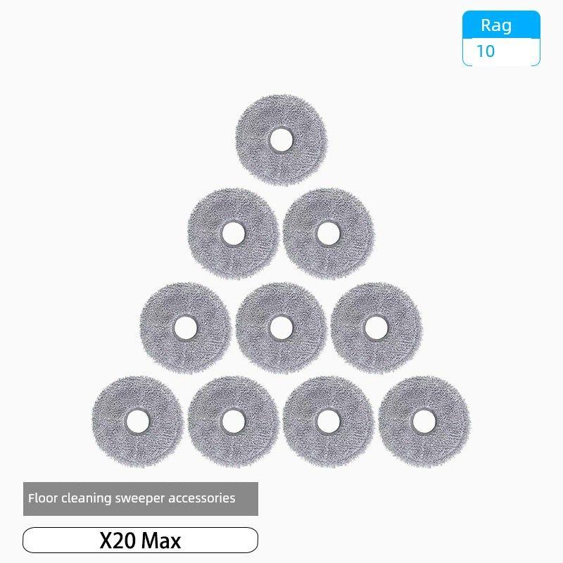 Accessories for Xiaomi Sweeping and Mopping Robot X20 Max: Side Brush, Filter, Cloth, Dust Bag, Cleaning Fluid, Consumables