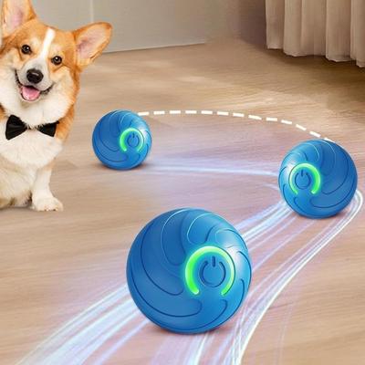 USB Rechargeable Smart Dog Ball Gravity Jump Chew Resistant Interactive Pet Bite Resistant Bouncing Design