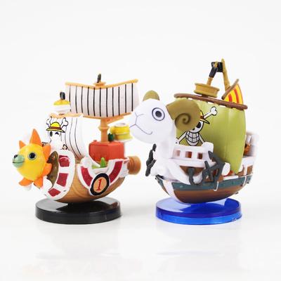 2Styles One Piece Going Merry Thousand Sunny Pirate Boat Model Mini Figure Ship Collectible Doll