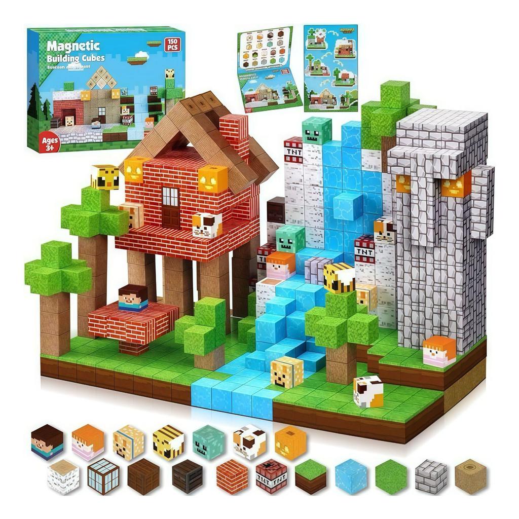 My Cube World Magnetic Building Blocks - Primeval Forest Set