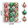 12Pcs 4cm Christmas Ball Set Painted Xmas Ornament Ball Creative Xmas Tree Hanging Pendant