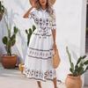 GMXIA Women's FashionSummer Spring Short Sleeve High Waist Casual Dresses