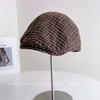 British Retro Plaid Fashion Forward Hat Children's Autumn Simple Versatile Cap Anti-wearing Temperament Beret Tide