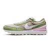 Waffle One Leather Mesh Suede Athletic Comfortable Versatile Breathable Low-Top Kids Casual Shoes Kids Sneaker Green Pink DC0481-602