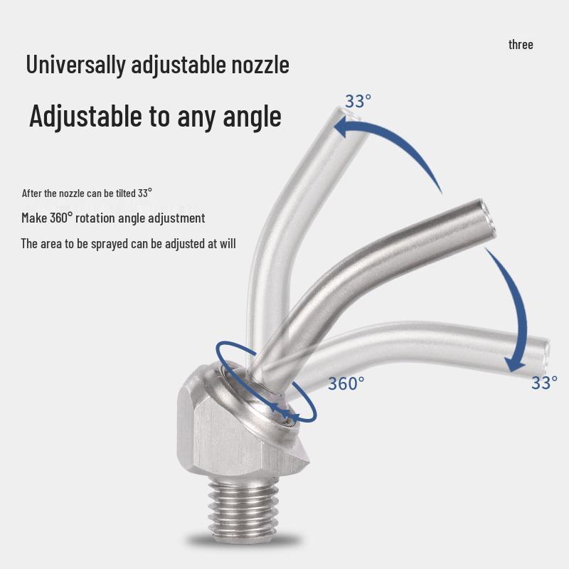 Stainless Steel High-Pressure Universal CNC Lathe Cooling Nozzle Head