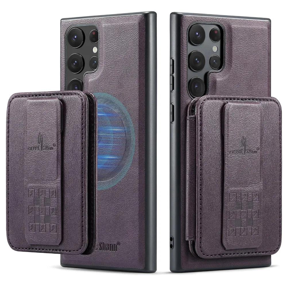 2 In 1 Detachable RFID Blocking Card Slot Wallet Case For Samsung Galaxy S24 Ultra S23 FE S22 Plus+ Shockproof PU Leather Cover