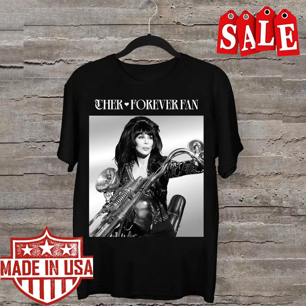 Редкая футболка Cher Forever Fan Унисекс Мужская Все Размеры Унисекс Футболка XXXL