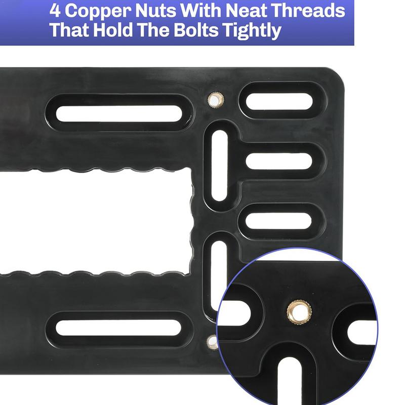 Sturdy Front License Plate Frame Car Registration Plate Holder Heavy Duty Car License Plate Bracket Vehicle Supplies