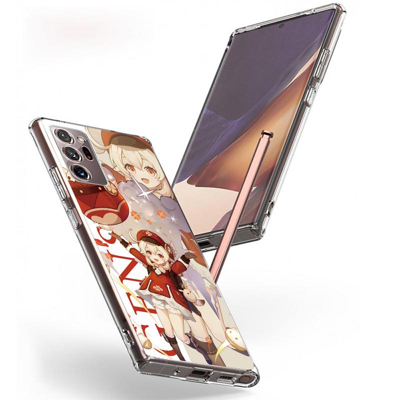 Genshin Impact Anime Phone Case For Samsung Galaxy S24 S25 Edge S26 Ultra S23 S22 S21 Plus S20 FE + Personalized Print Cover Gal